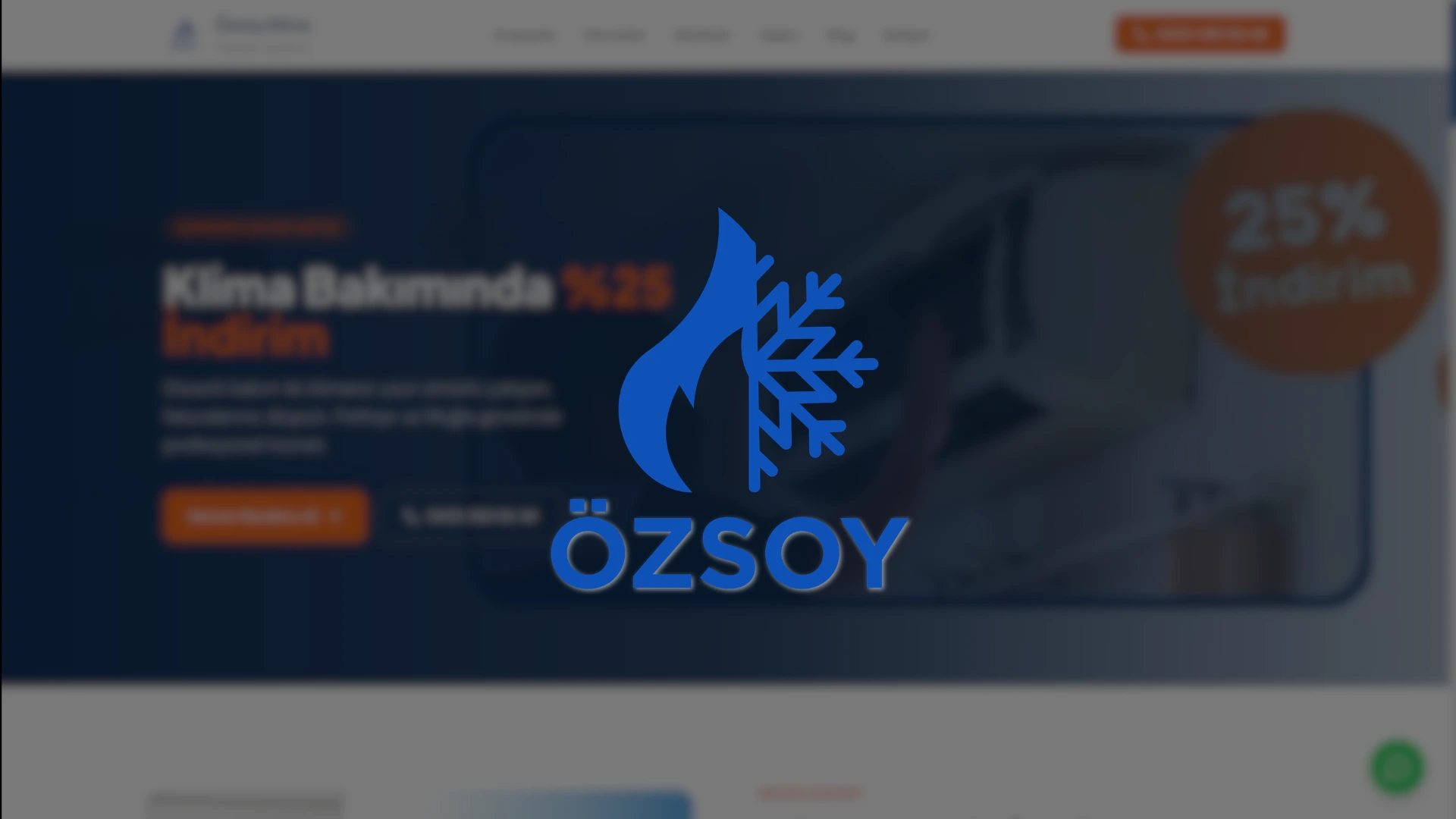 Özsoy Klima Teknik masaüstü görünüm